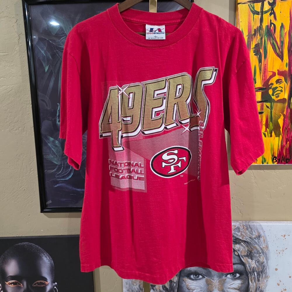 Rare Vintage 1993 San Francisco 49ers Logo Athletic NFL T Shirt USA Large